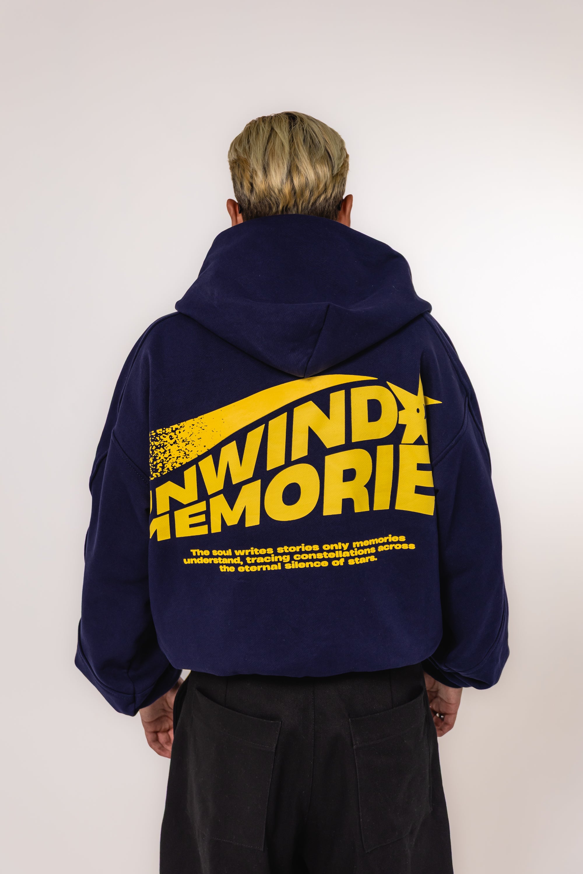 Hoodie Unwind Memories - Dark Blue
