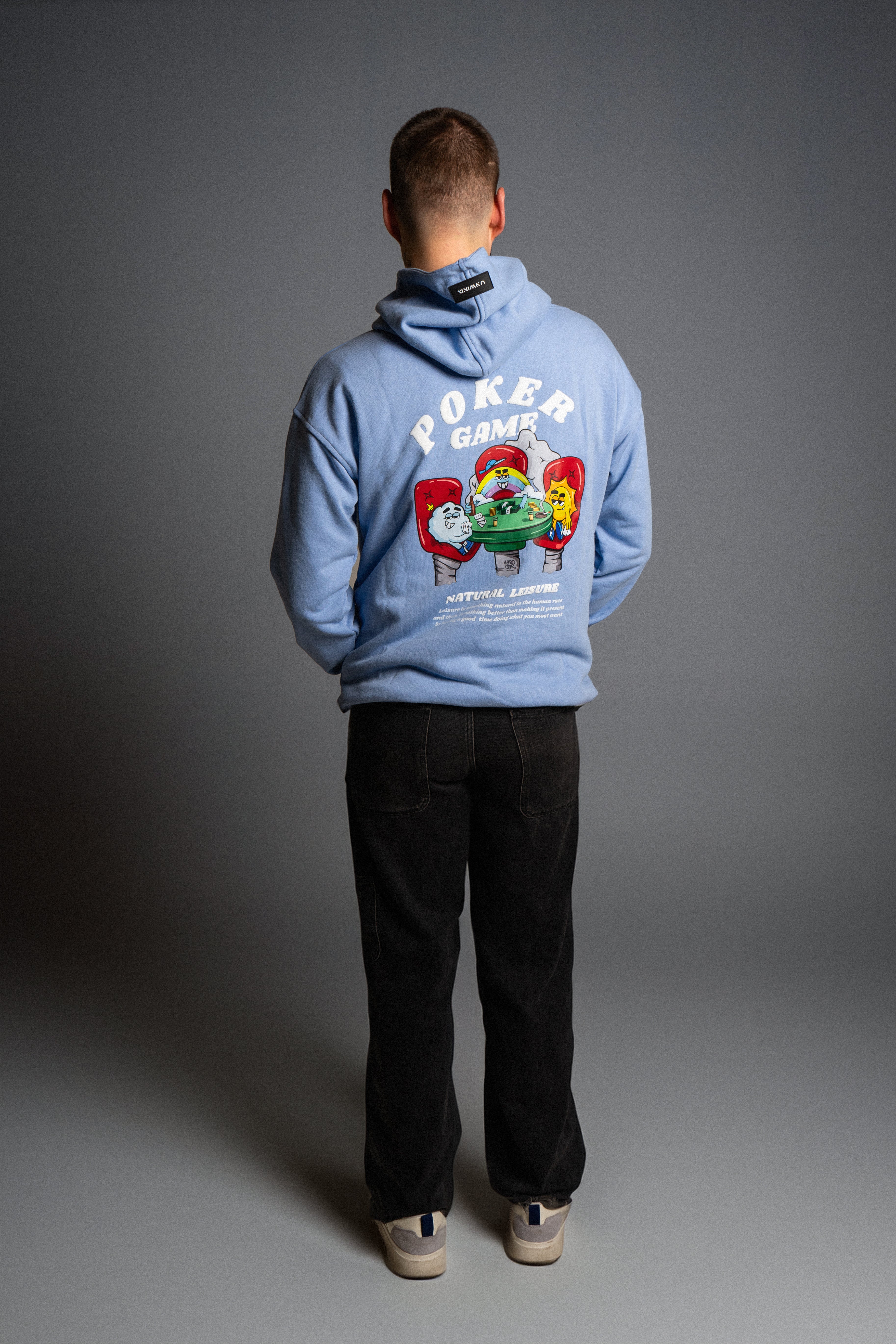 Hoodie Oversize Celeste Poker Game