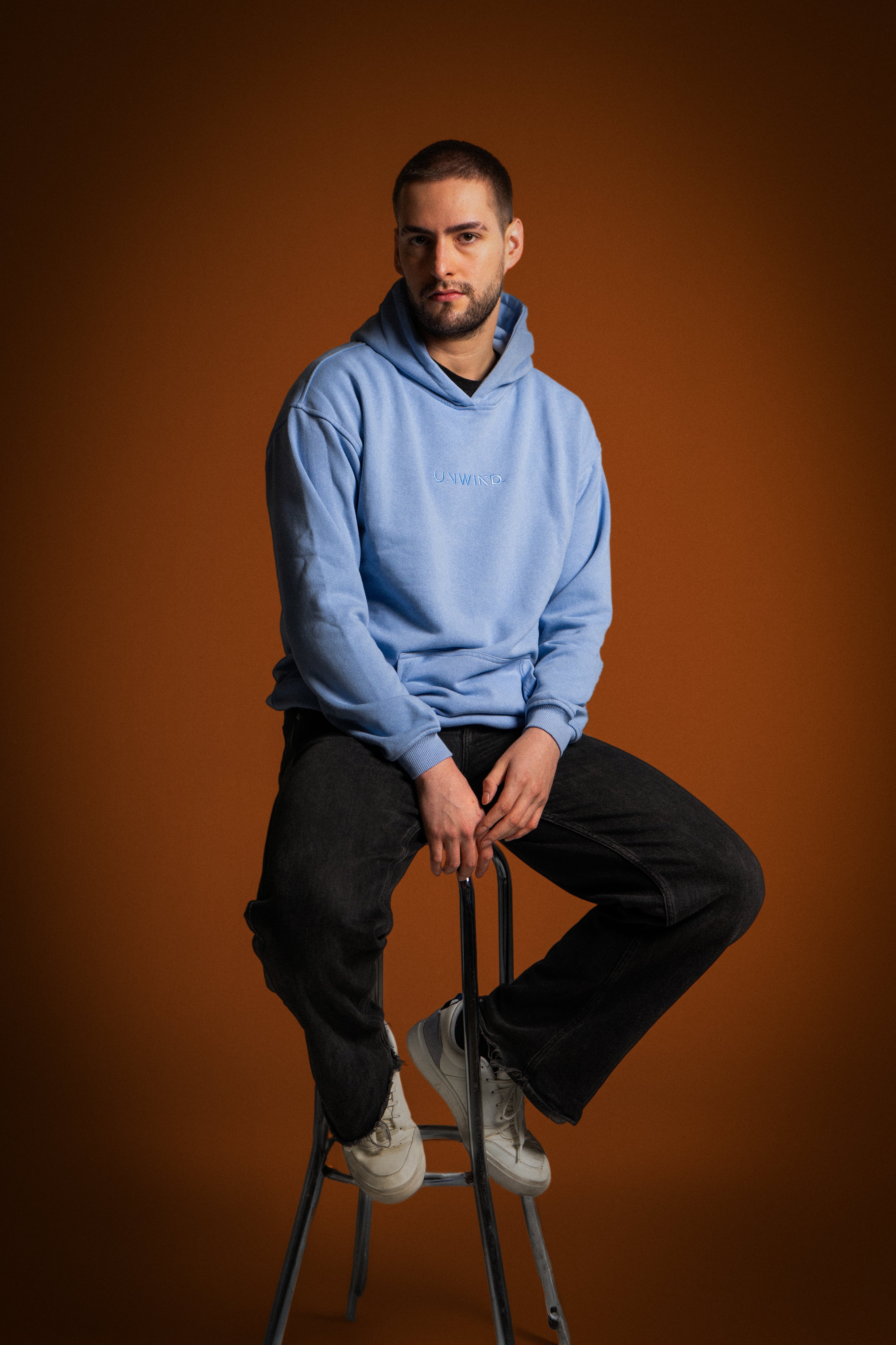 Hoodie Oversize Celeste Poker Game