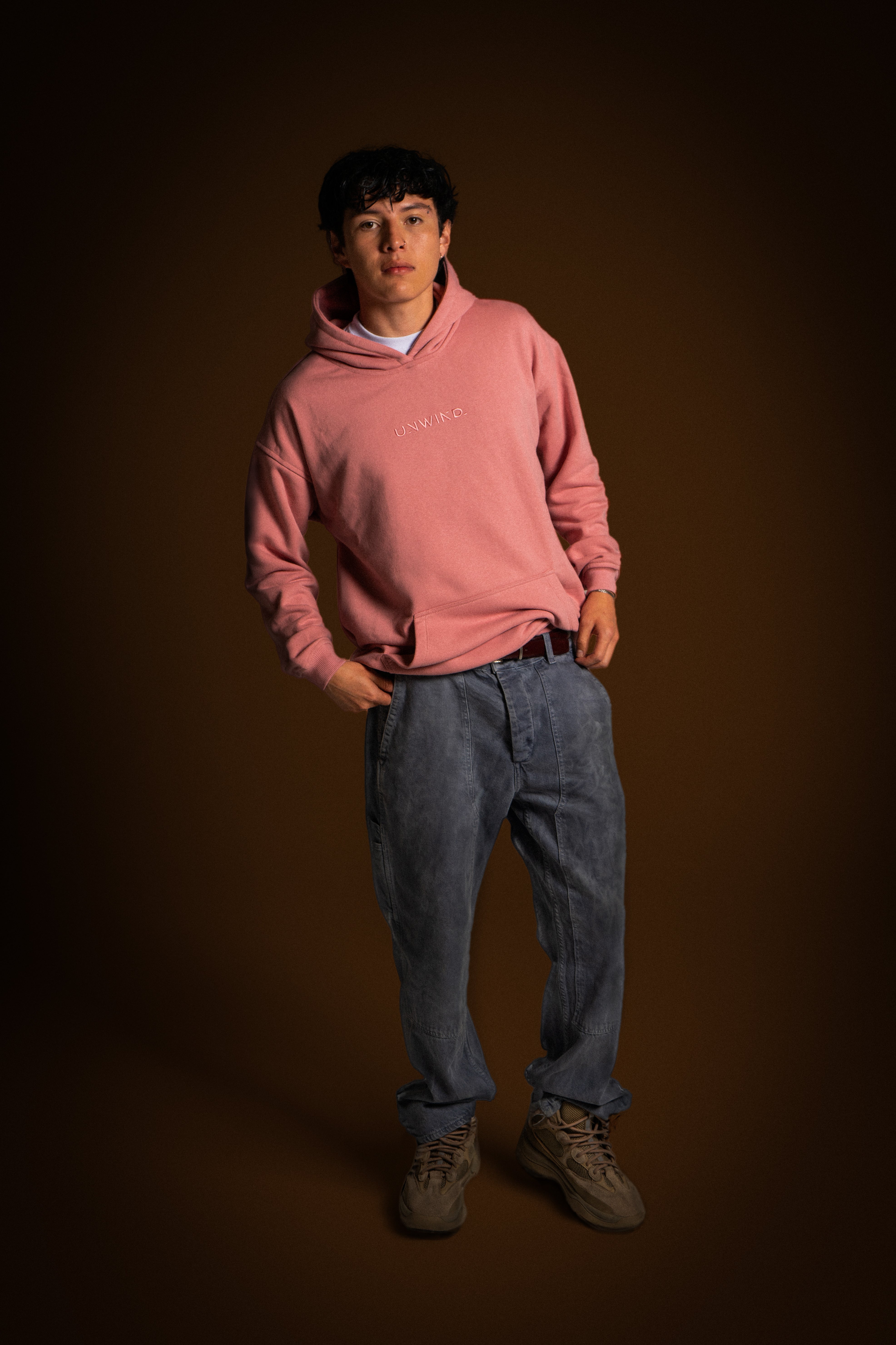 Hoodie Oversize Rosado Poker Game