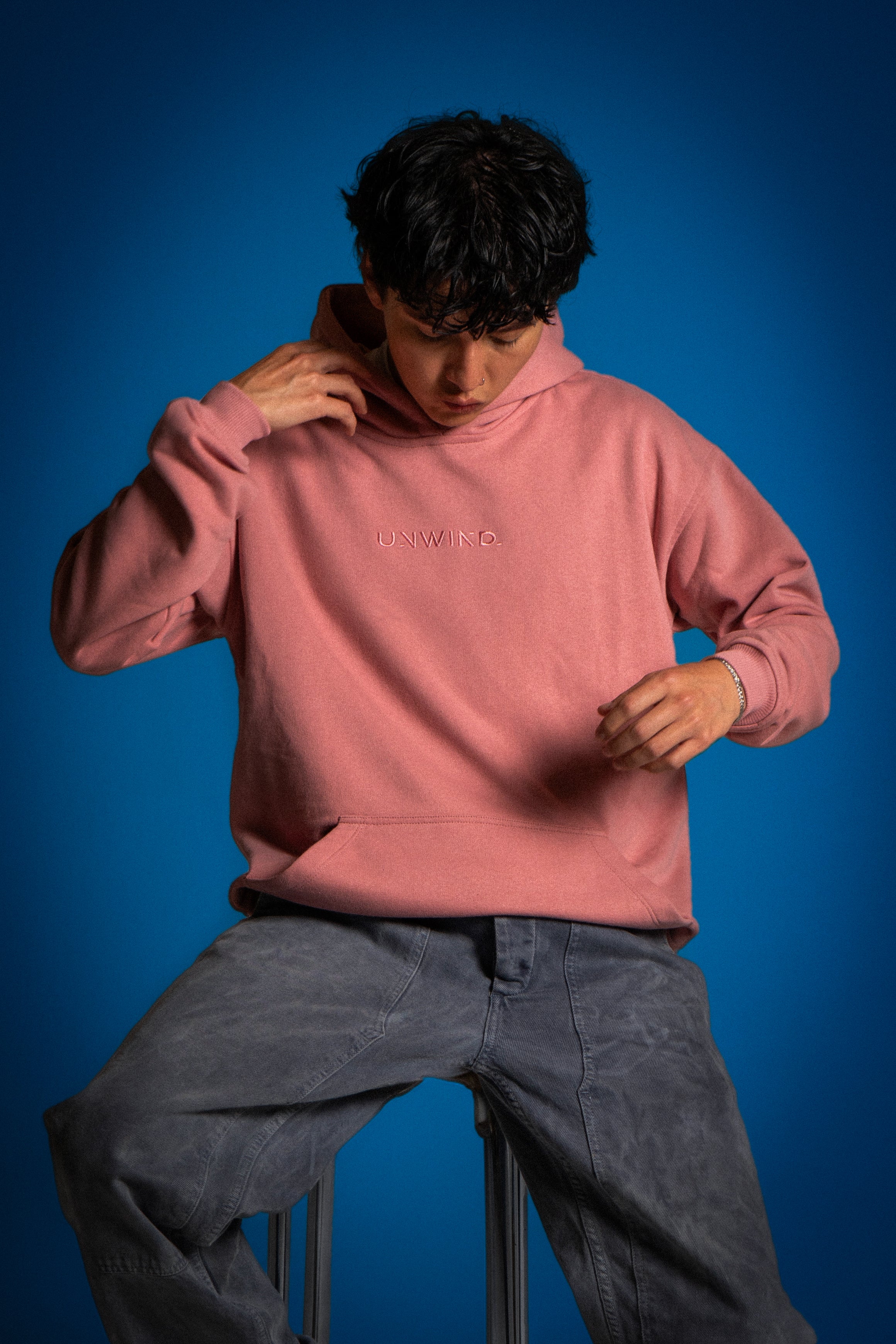 Hoodie Oversize Rosado Good Drink