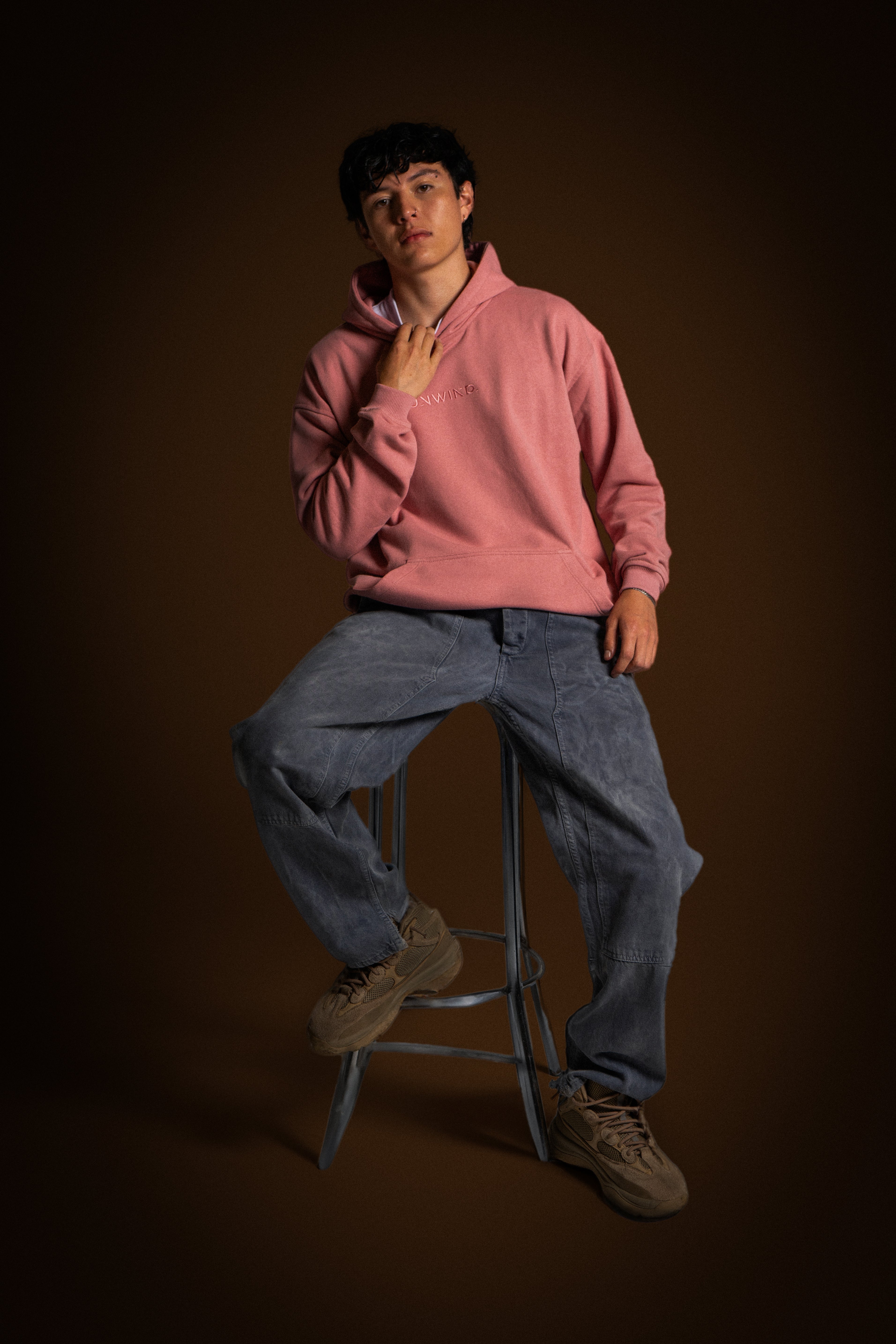 Hoodie Oversize Rosado Poker Game