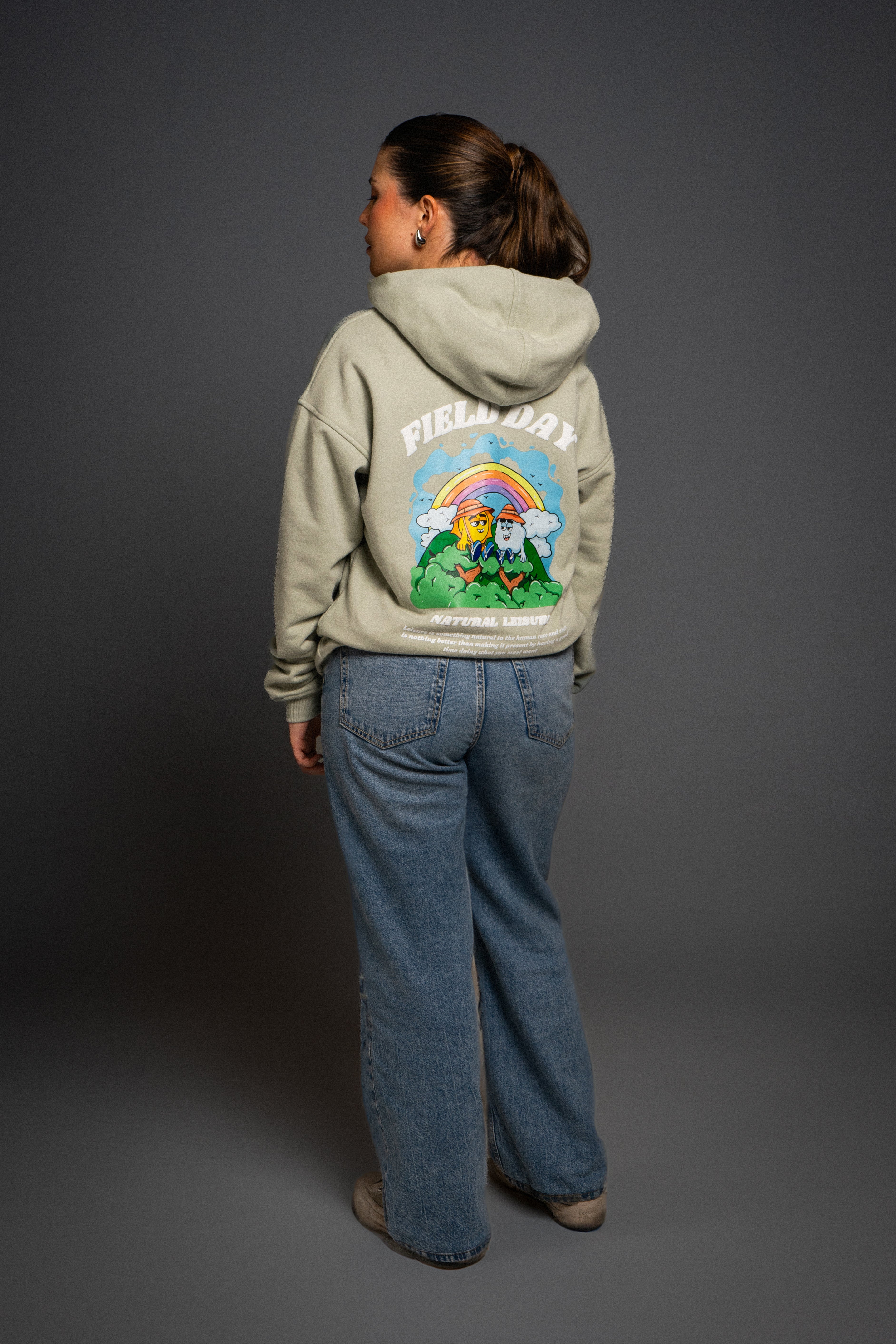 Hoodie Oversize Menta Field Day
