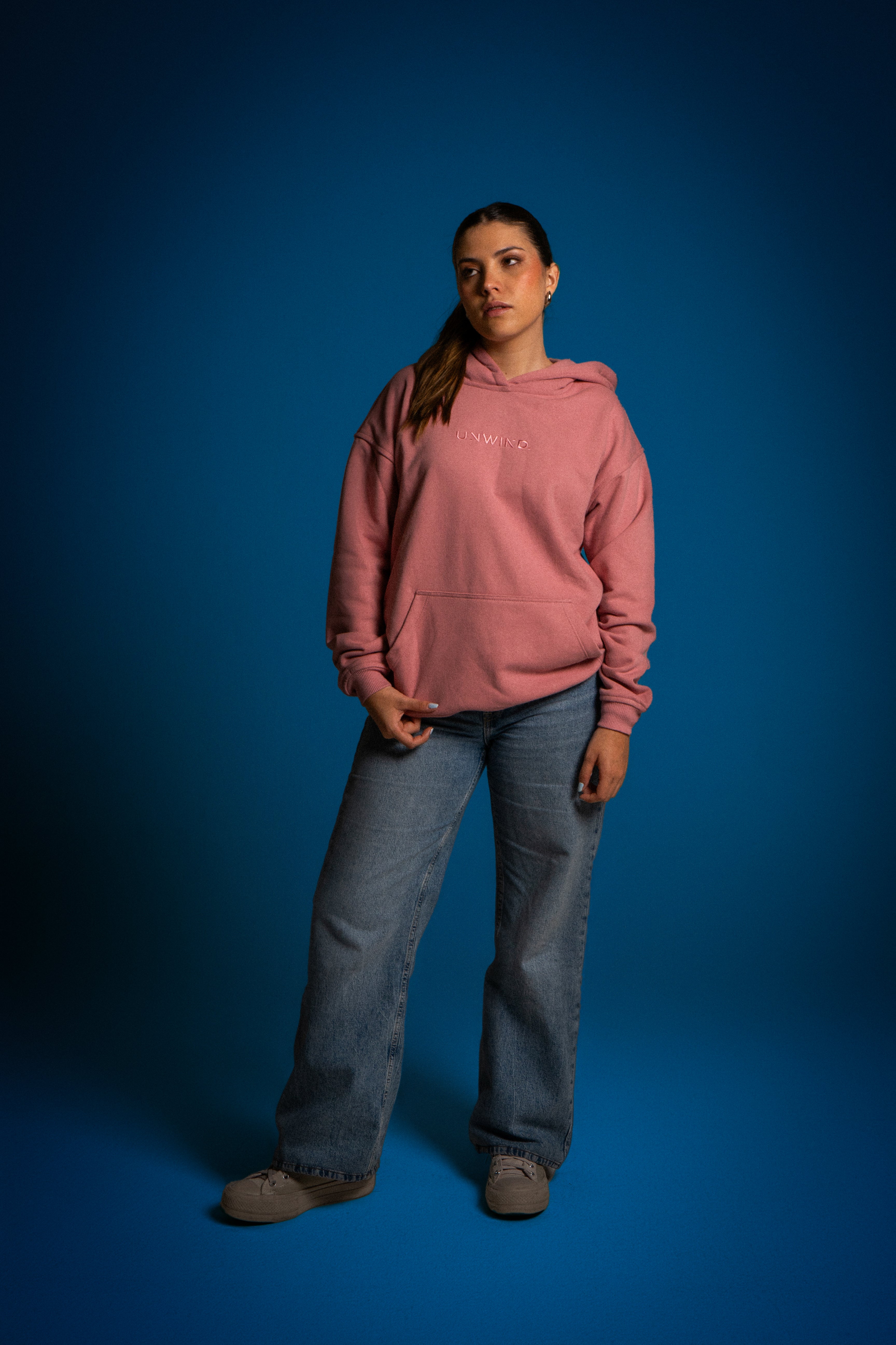 Hoodie Oversize Rosado Good Drink