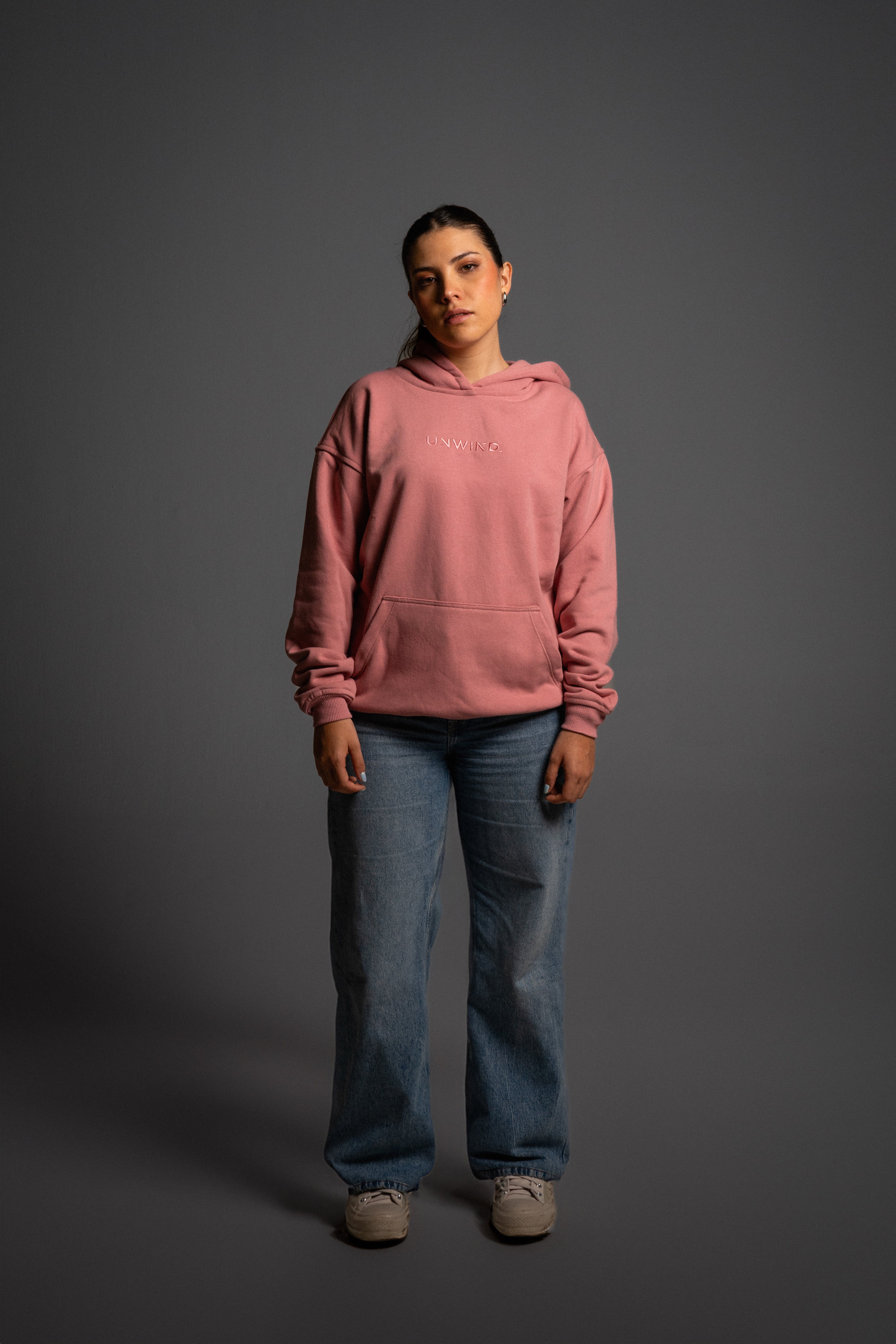 Hoodie Oversize Rosado Good Drink