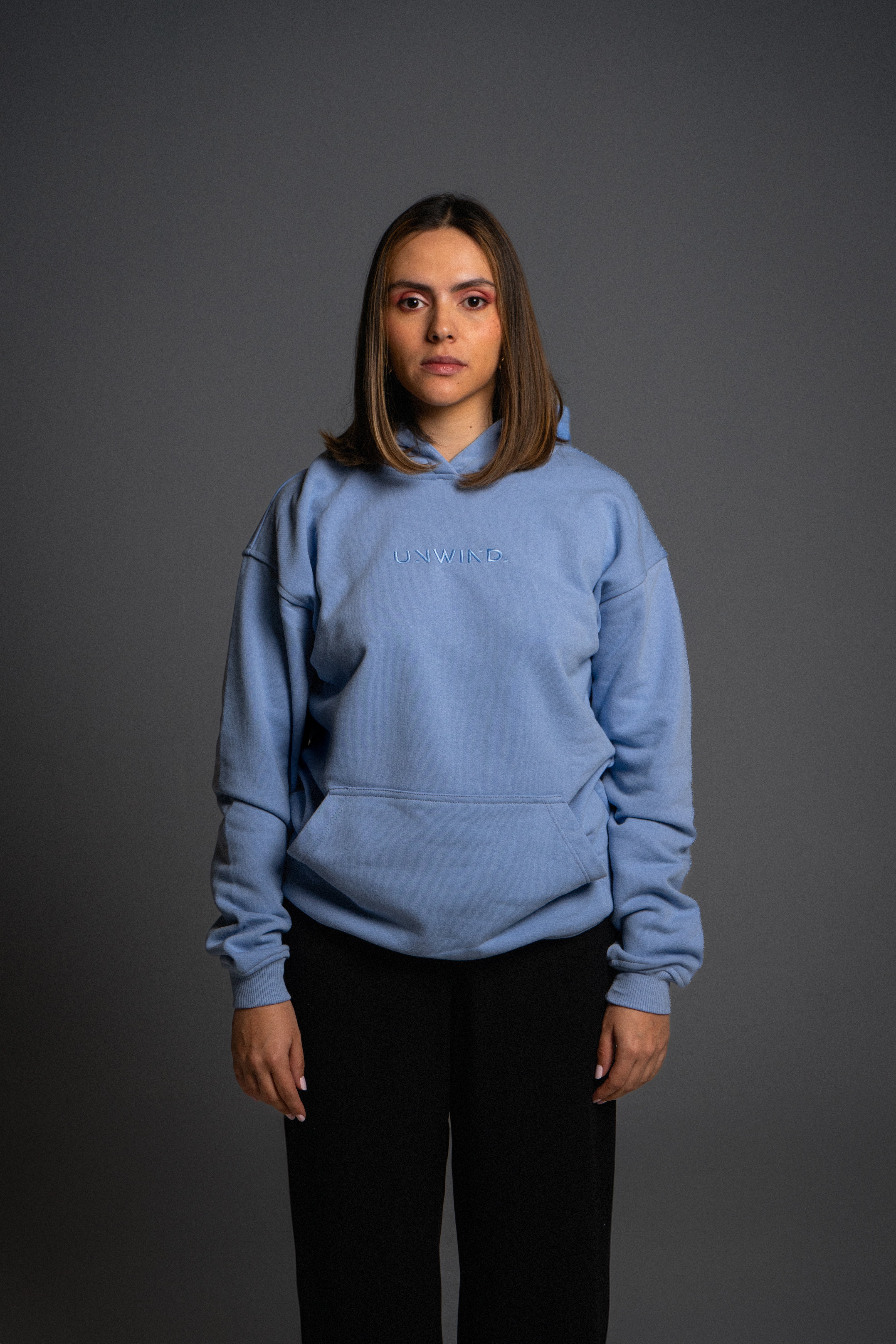 Hoodie Oversize Celeste Field Day
