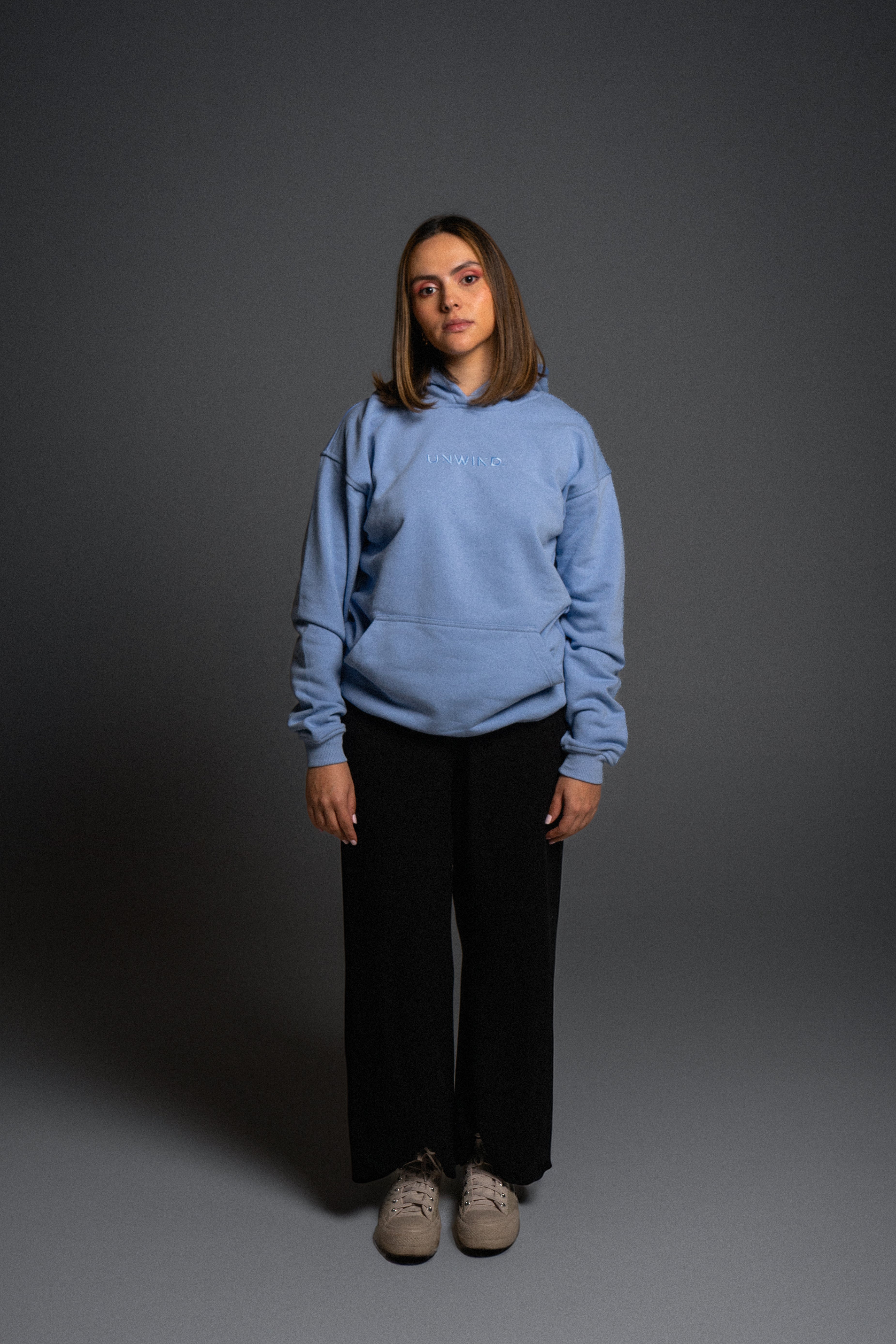 Hoodie Oversize Celeste Field Day