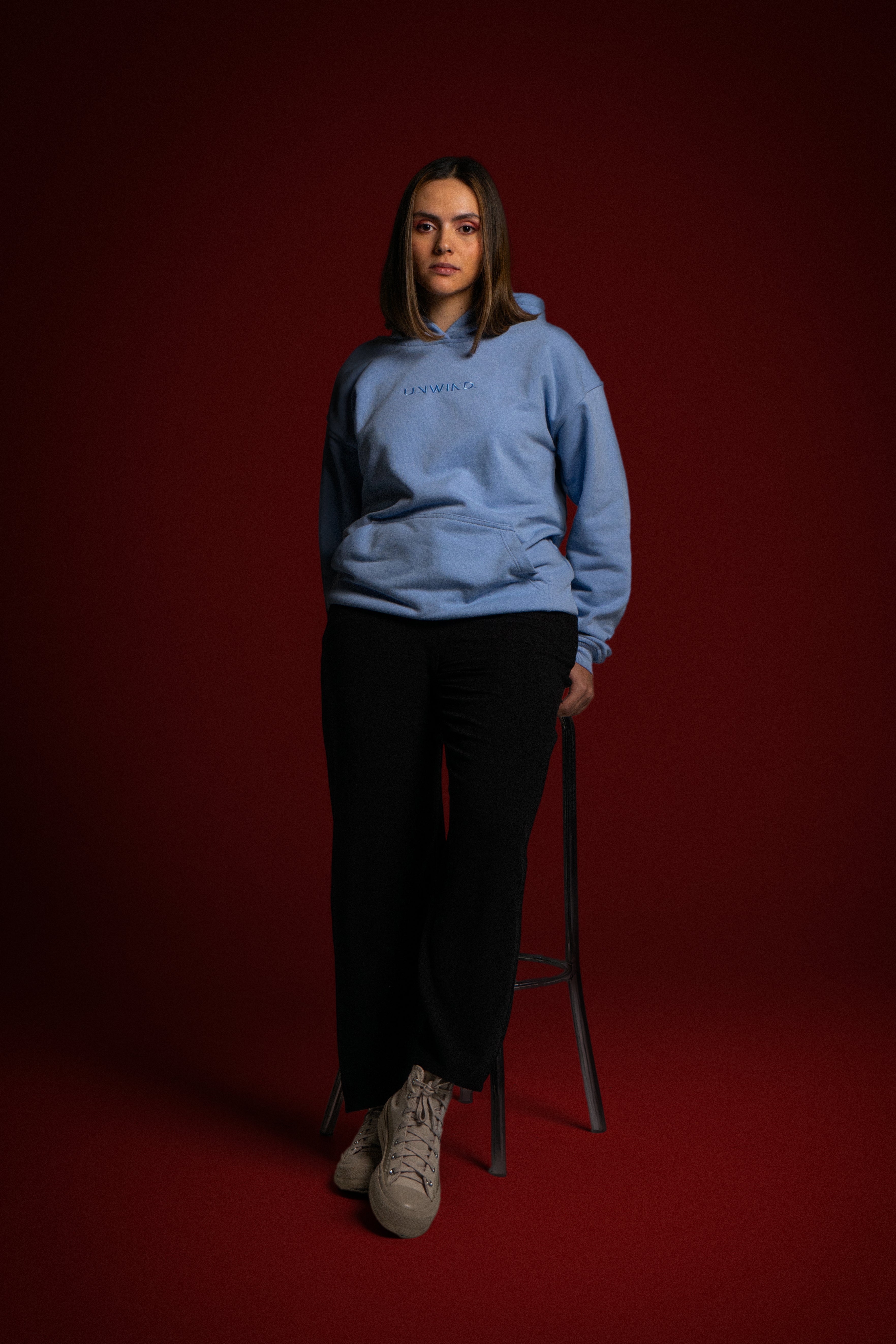 Hoodie Oversize Celeste Poker Game