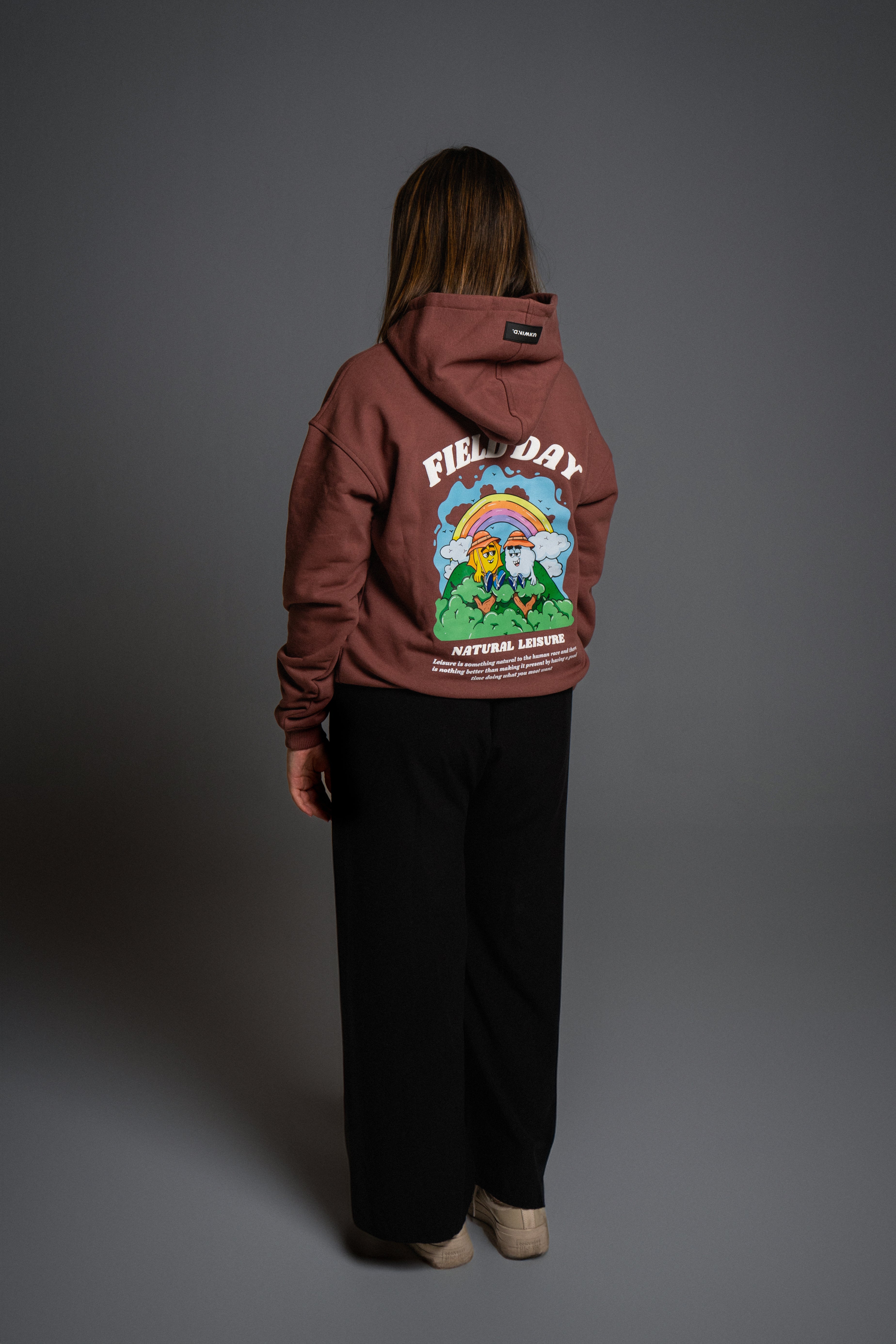 Hoodie Oversize Tabaco Field Day