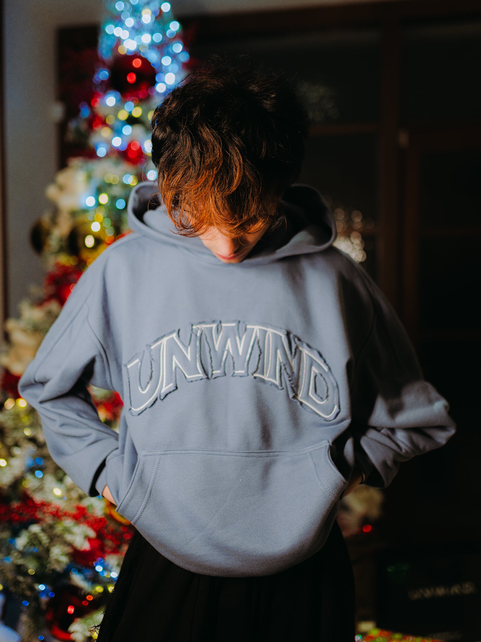 Hoddie Grandma´s House - Light Blue