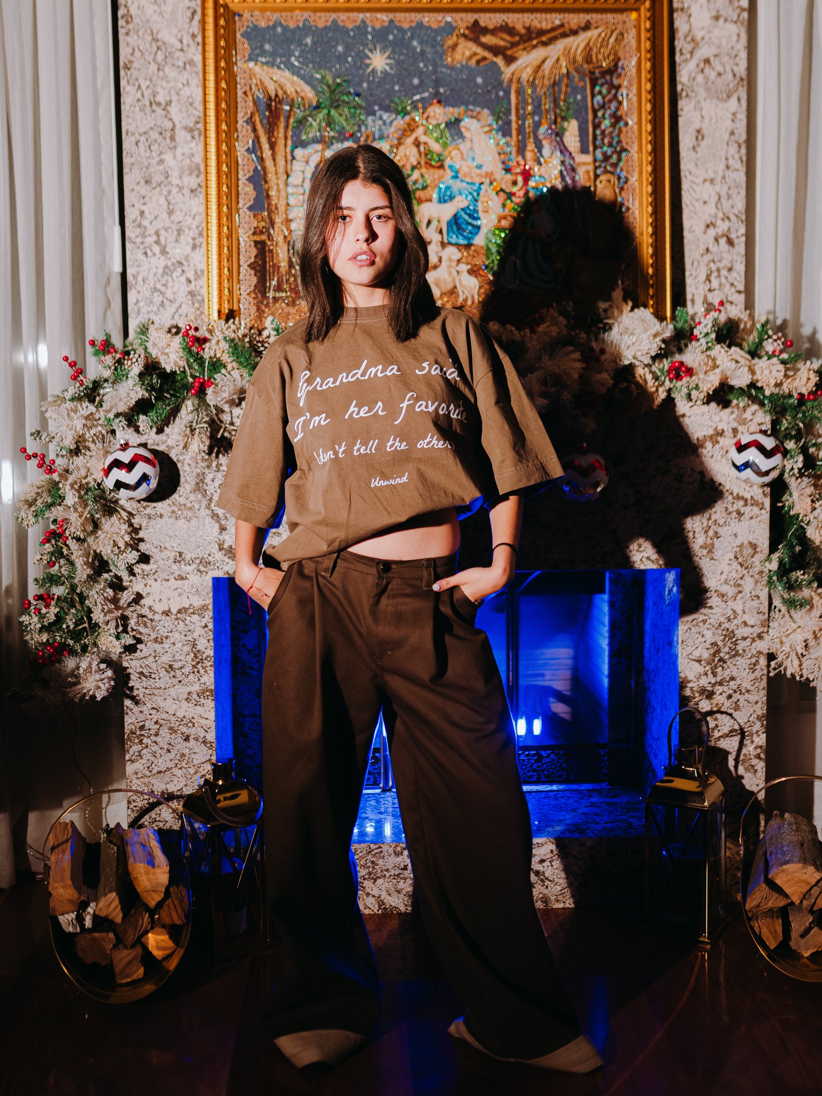 T-Shirt Grandma´s House- Coffe