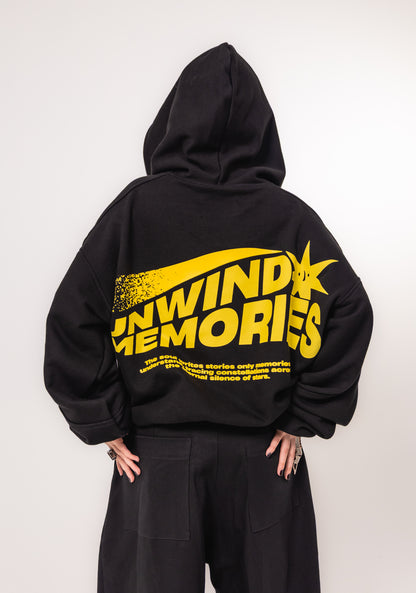Hoodie Unwind Memories - Black