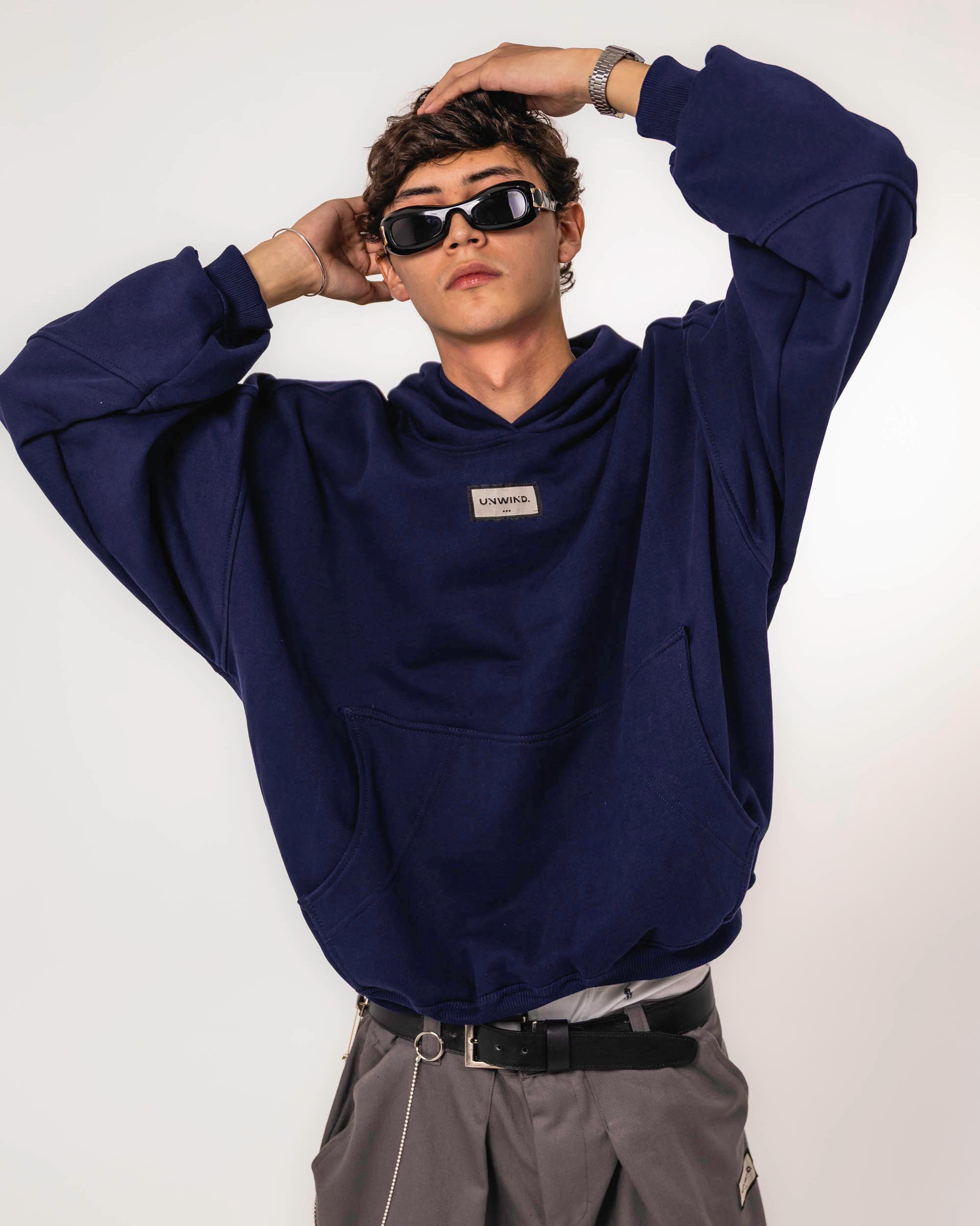 Hoodie Unwind Memories - Dark Blue