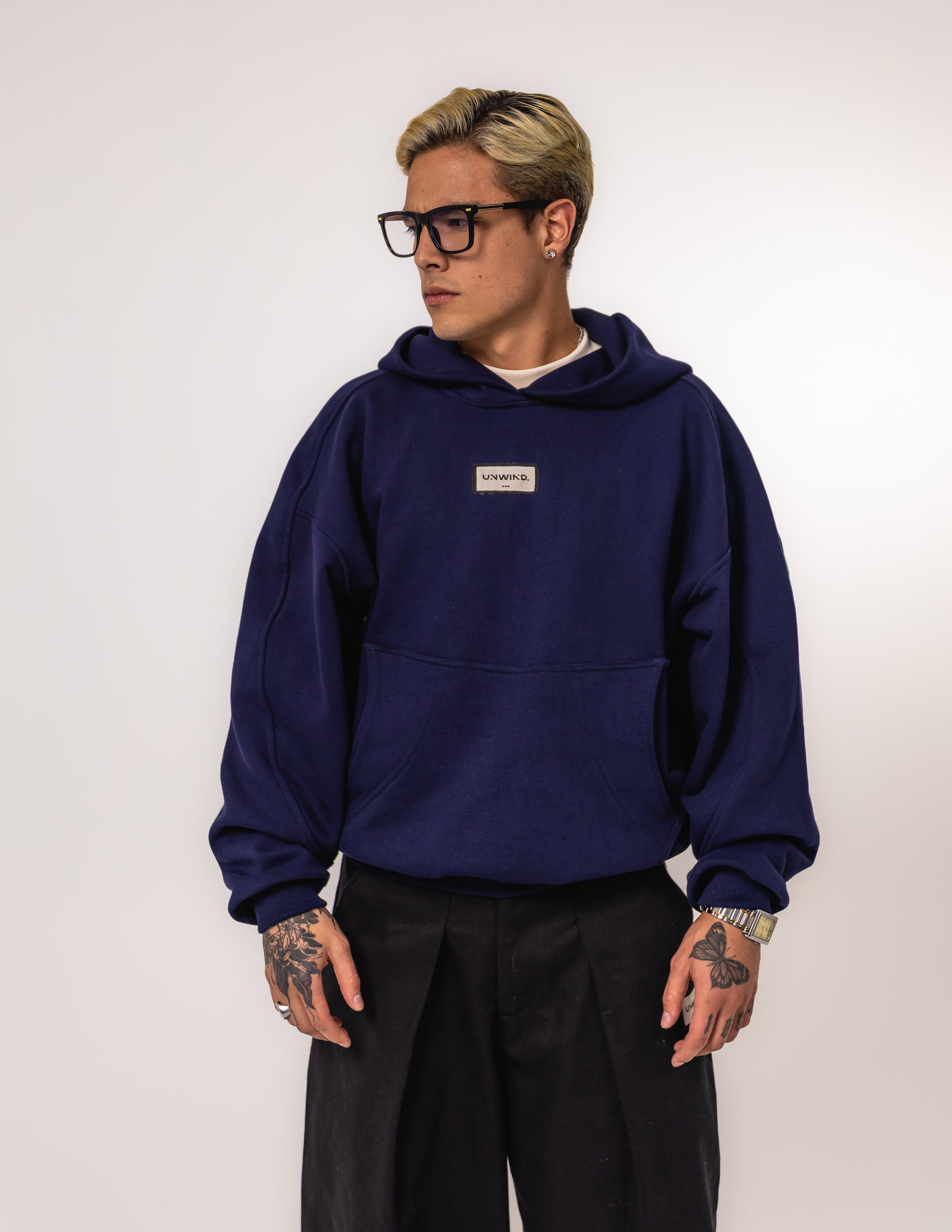 Hoodie Unwind Memories - Dark Blue