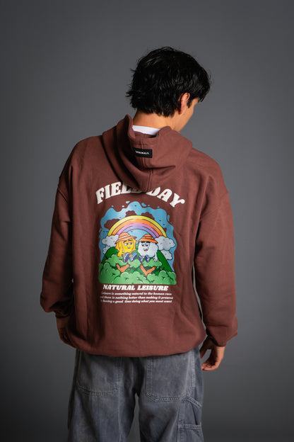 Hoodie Oversize Tabaco Field Day