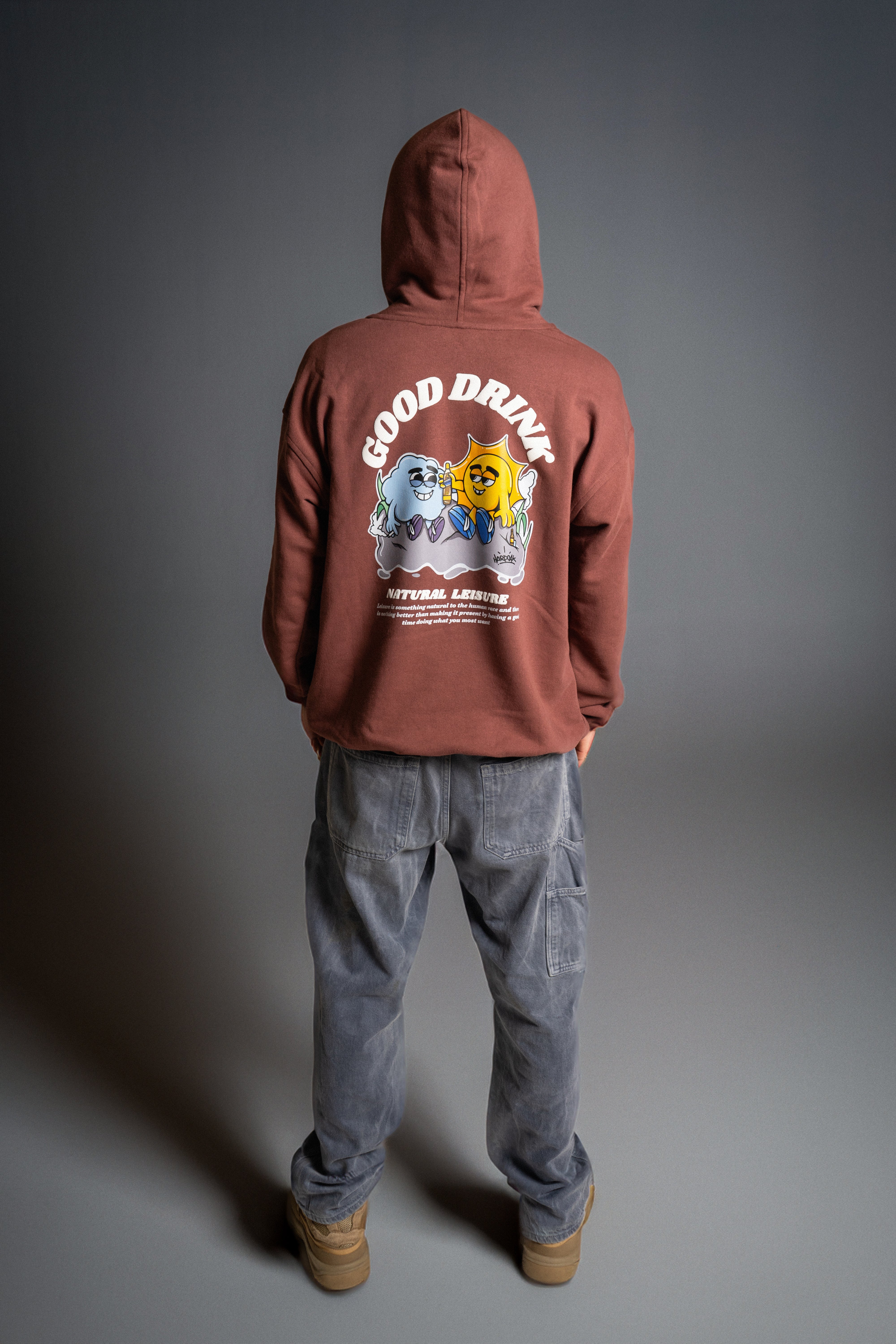 Hoodie Oversize Tabaco Good Drink