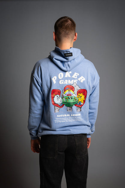 Hoodie Oversize Celeste Poker Game