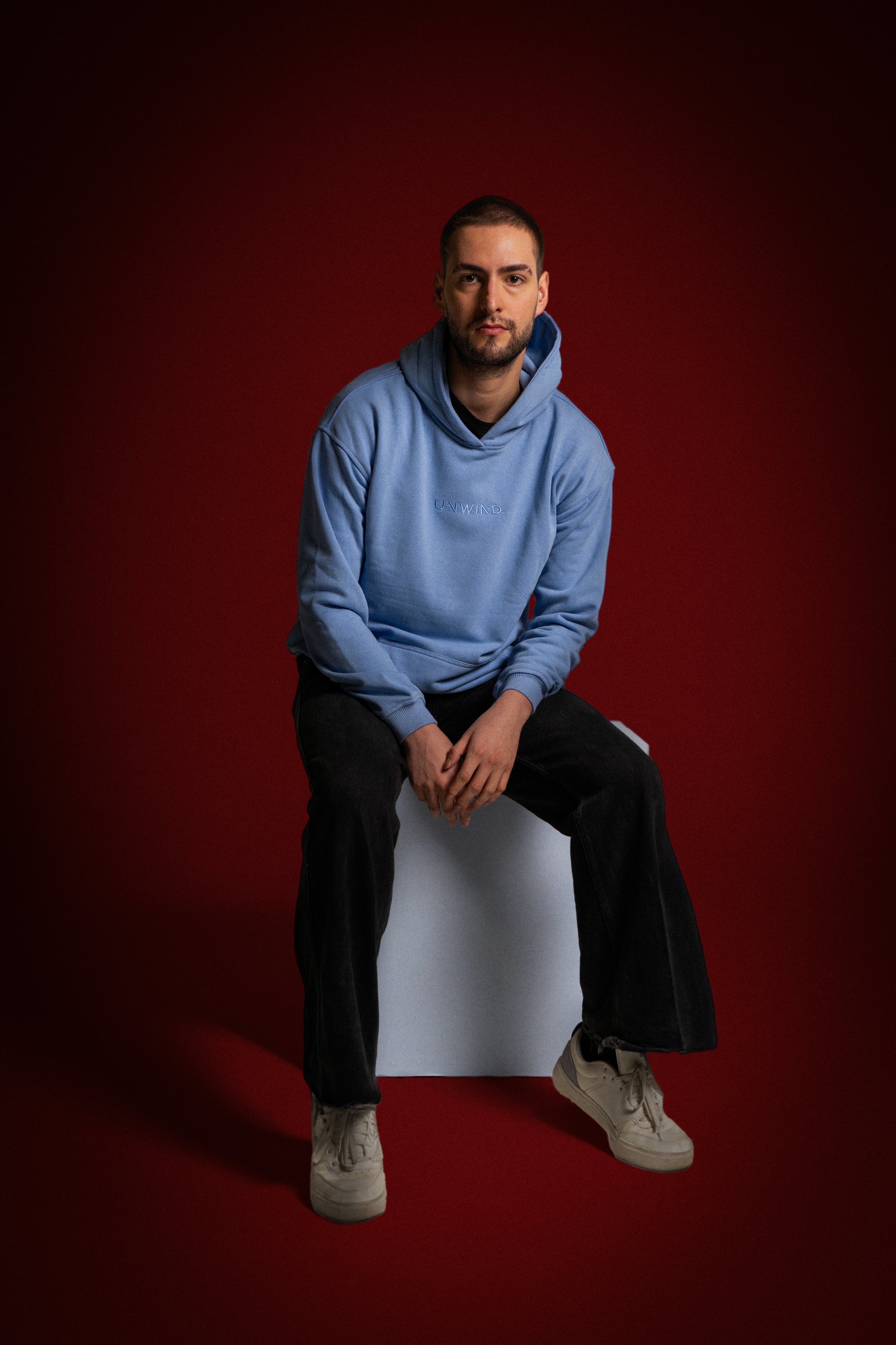 Hoodie Oversize Celeste Field Day