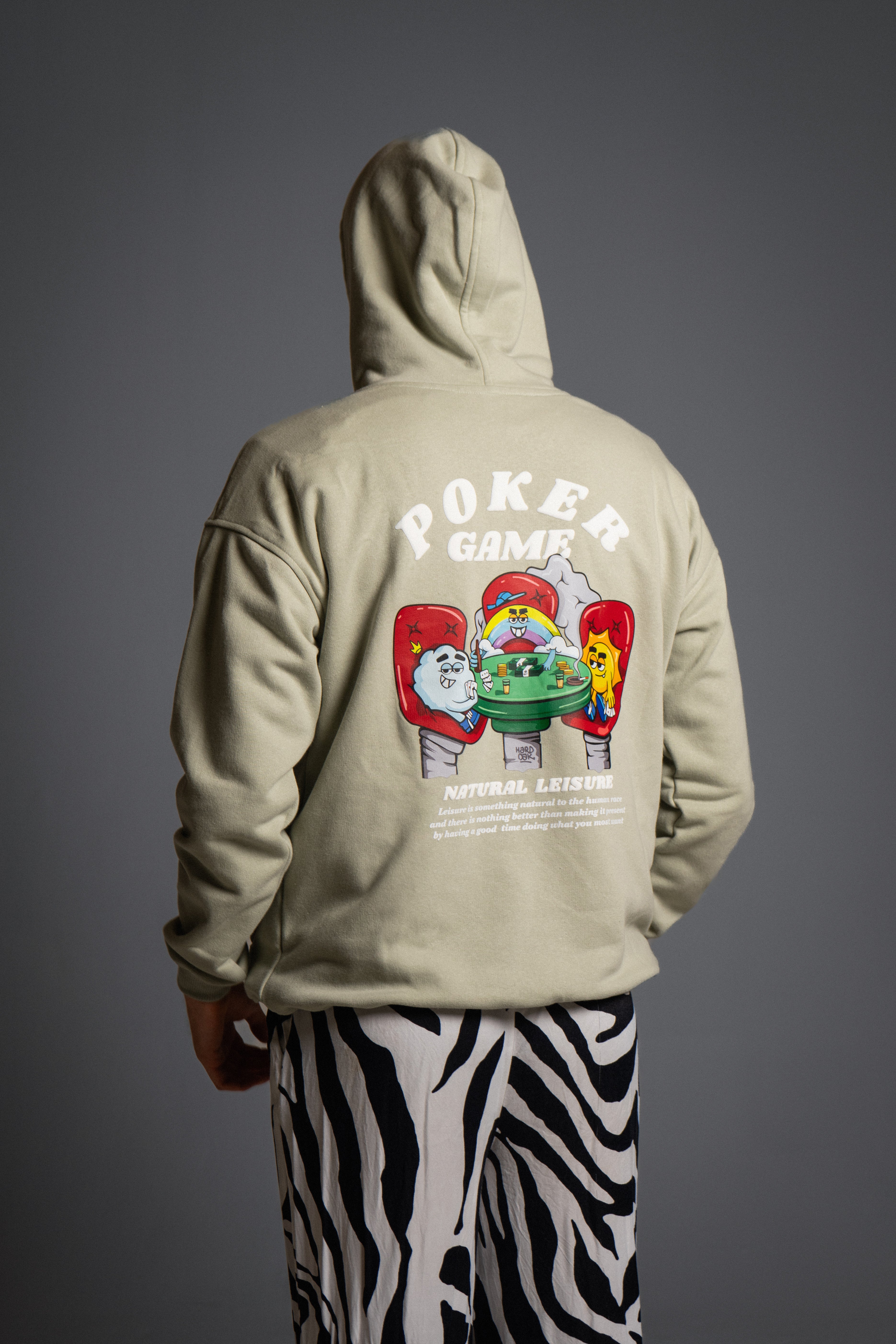 Hoodie Oversize Menta Poker Game