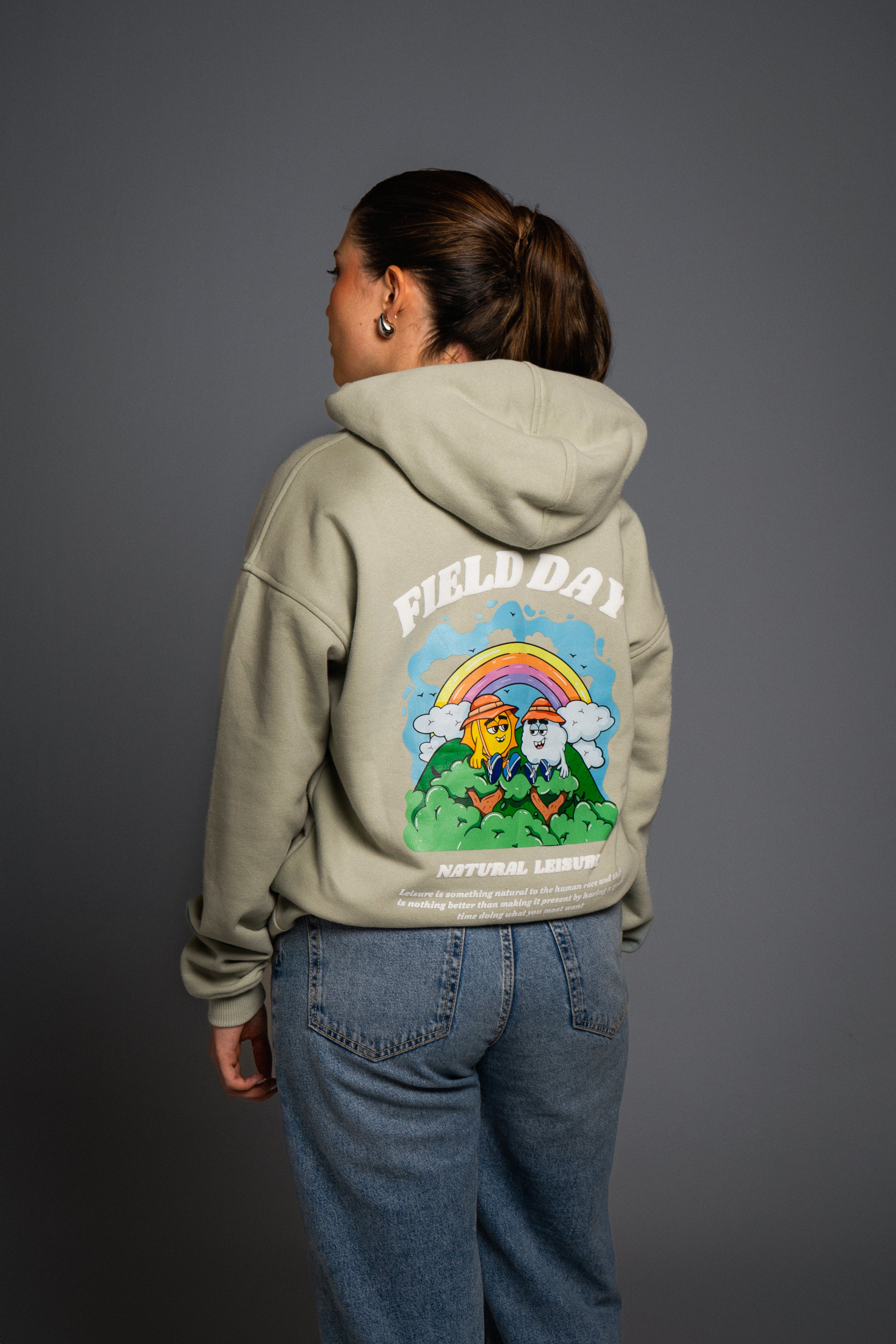 Hoodie Oversize Menta Field Day