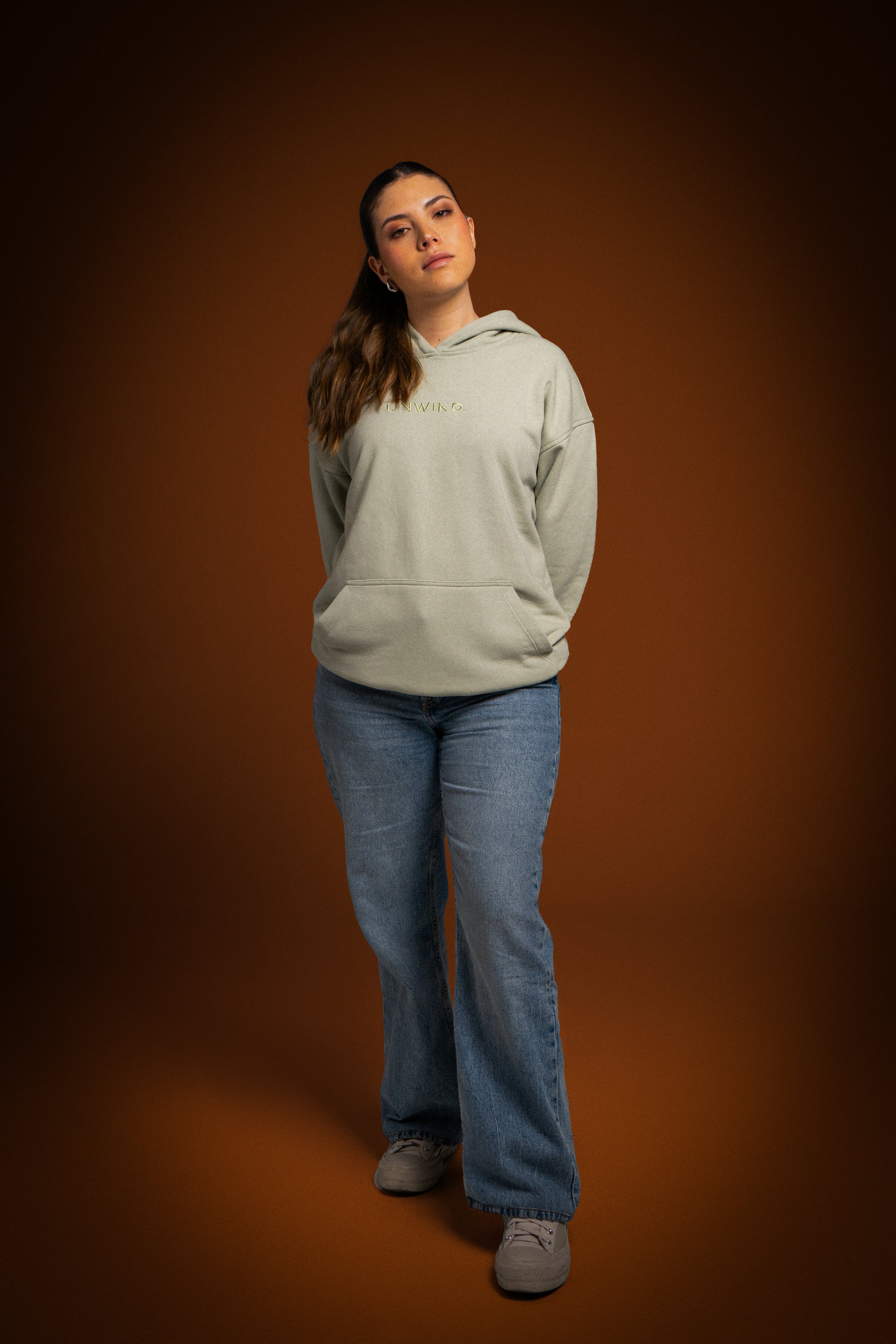 Hoodie Oversize Menta Good Drink