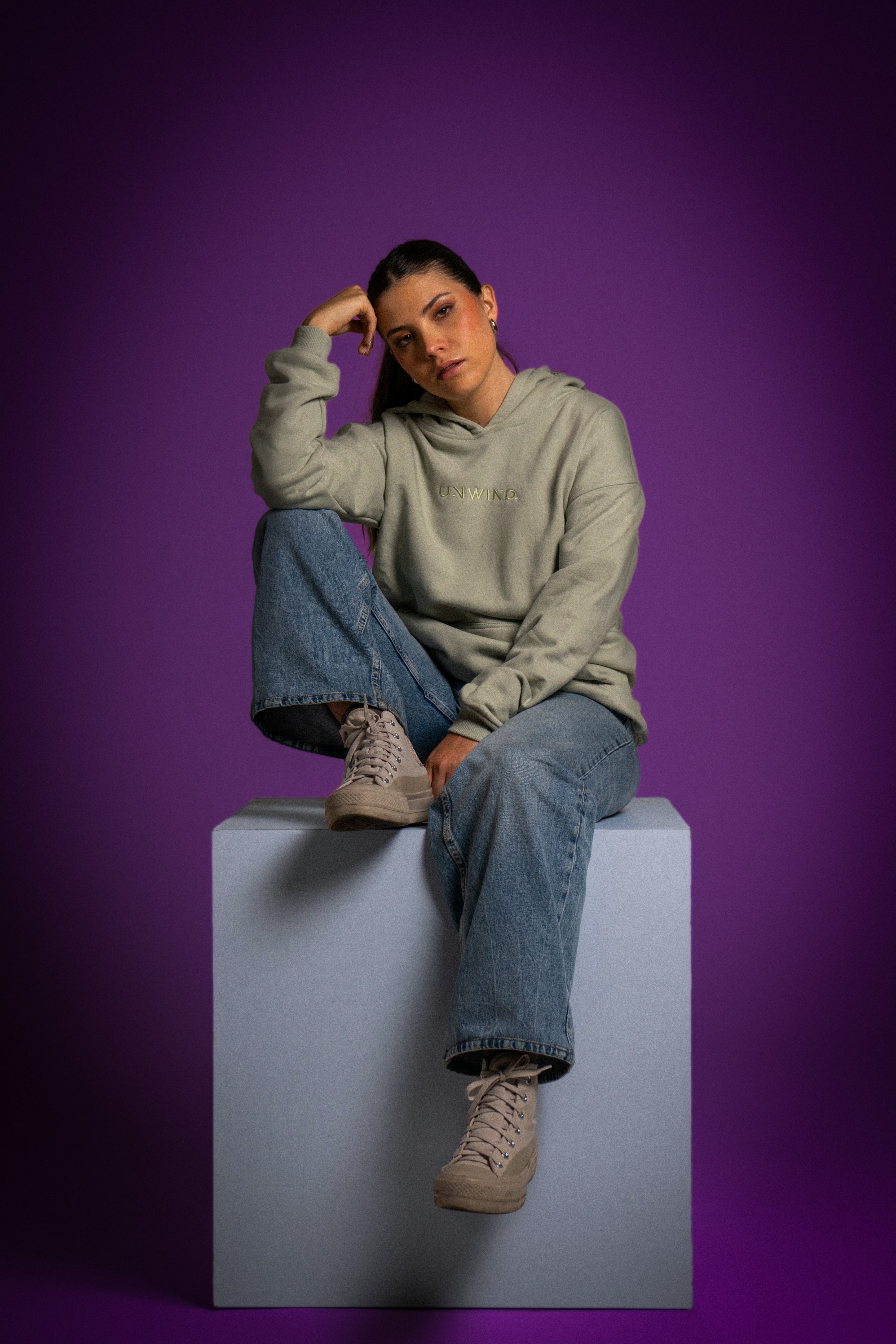 Hoodie Oversize Menta Field Day