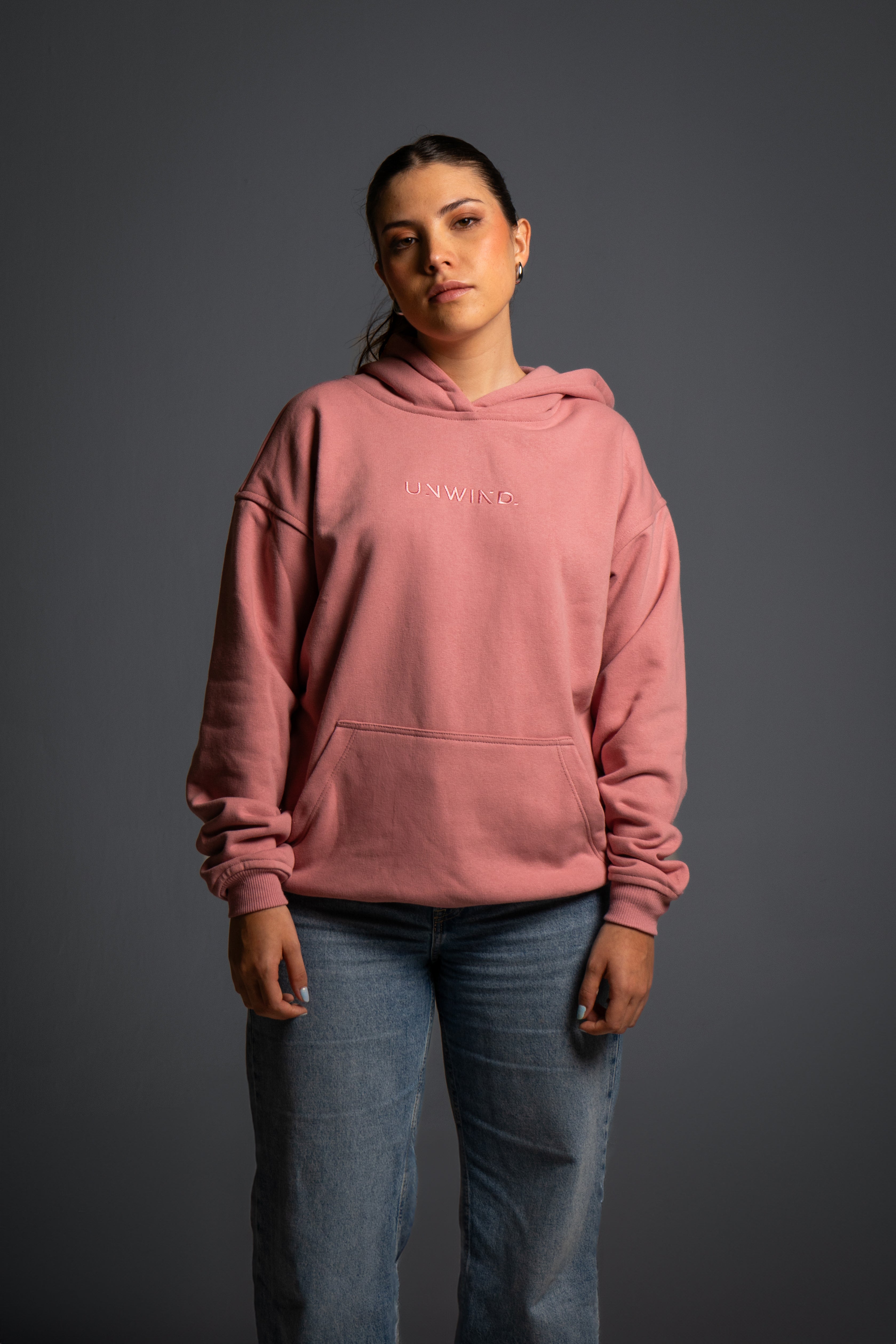 Hoodie Oversize Rosado Poker Game