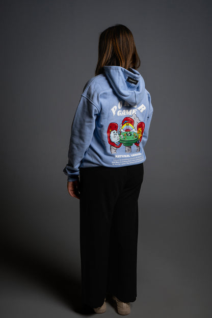 Hoodie Oversize Celeste Poker Game