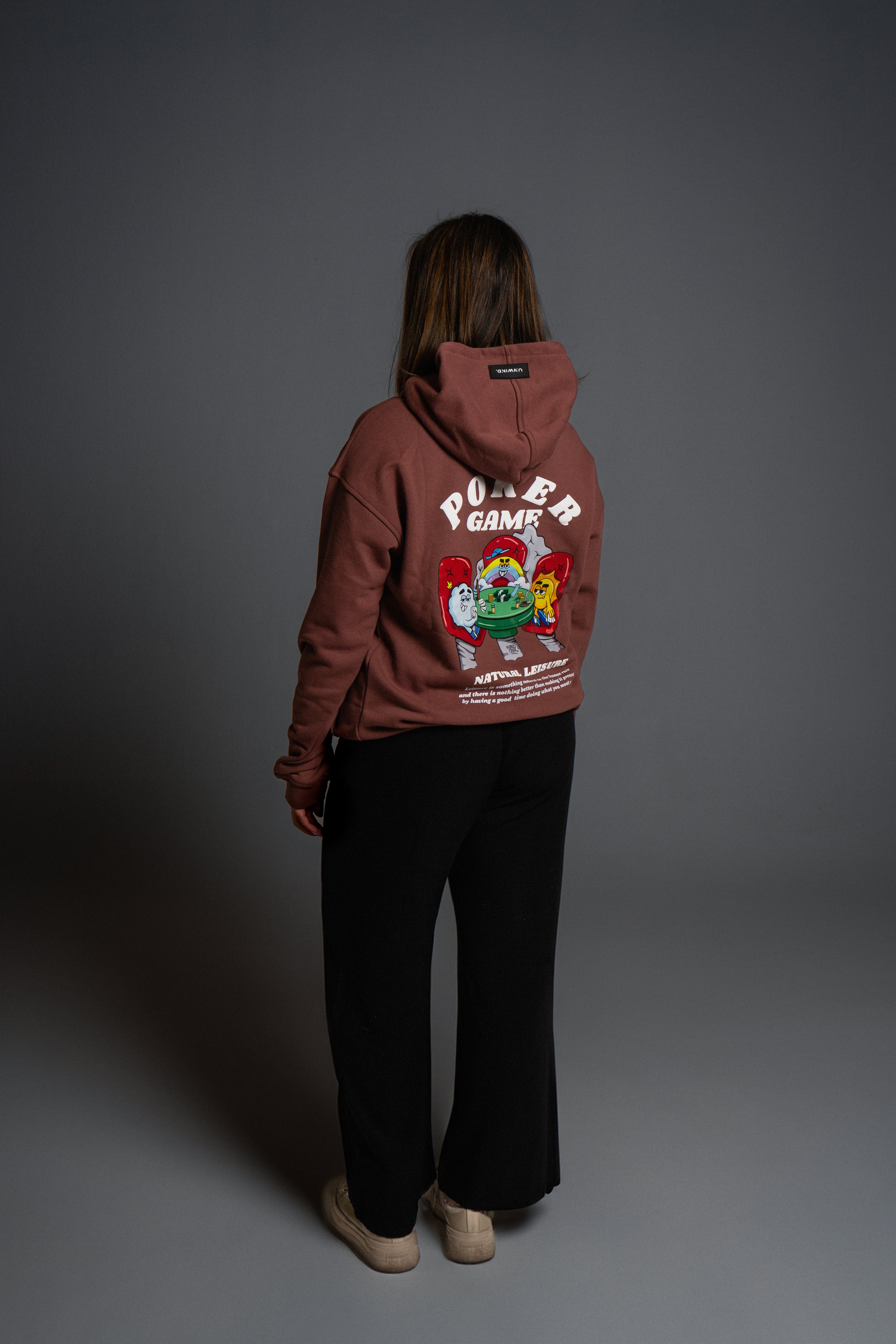Hoodie Oversize Tabaco Poker Game