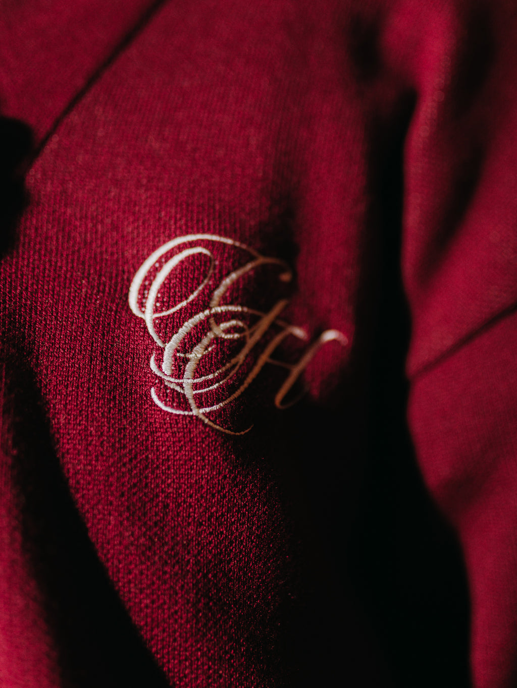 Cardigan Knit Fabric Grandma´s - Wine red