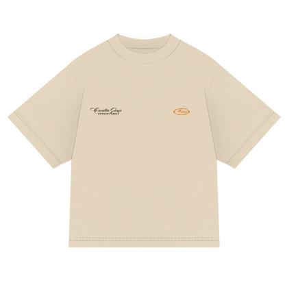Camiseta hueso Boxy fit F1 Style