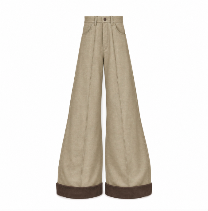 Work Female Pant Drill Grandma's - Beige