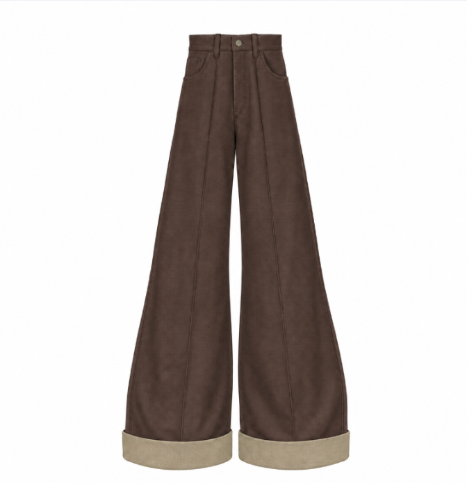 Work Female Pant Drill Grandma's - Coffe